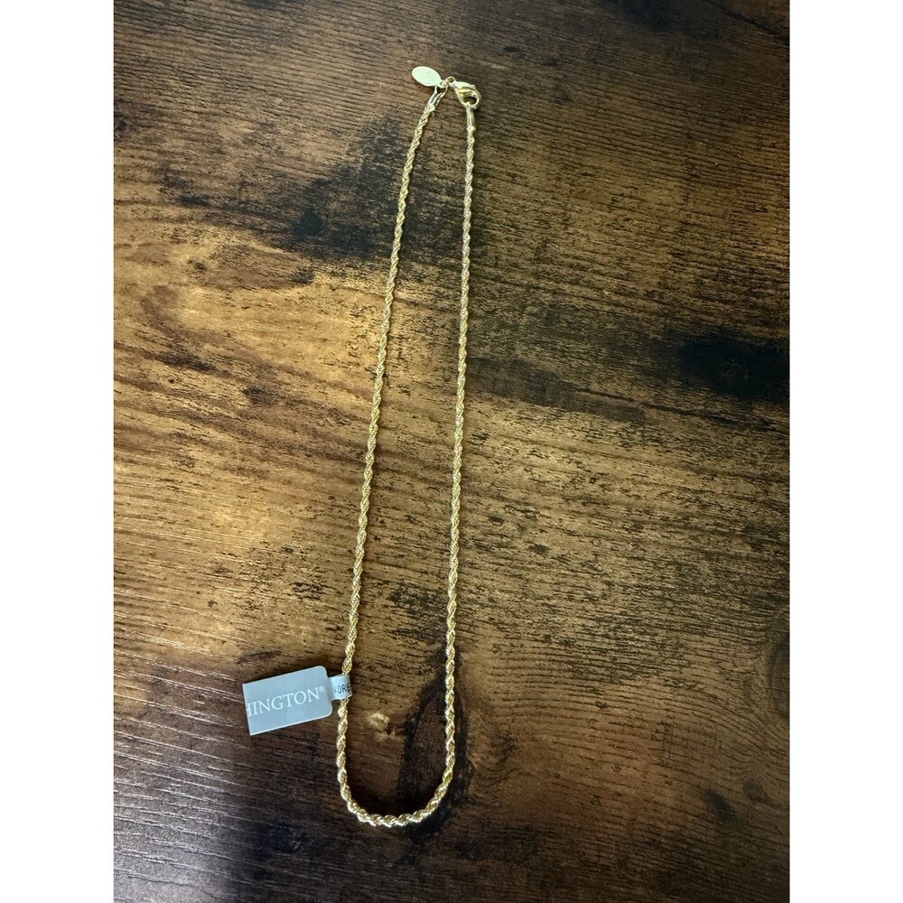 NWT Worthington Gold Rope Chain Necklace
